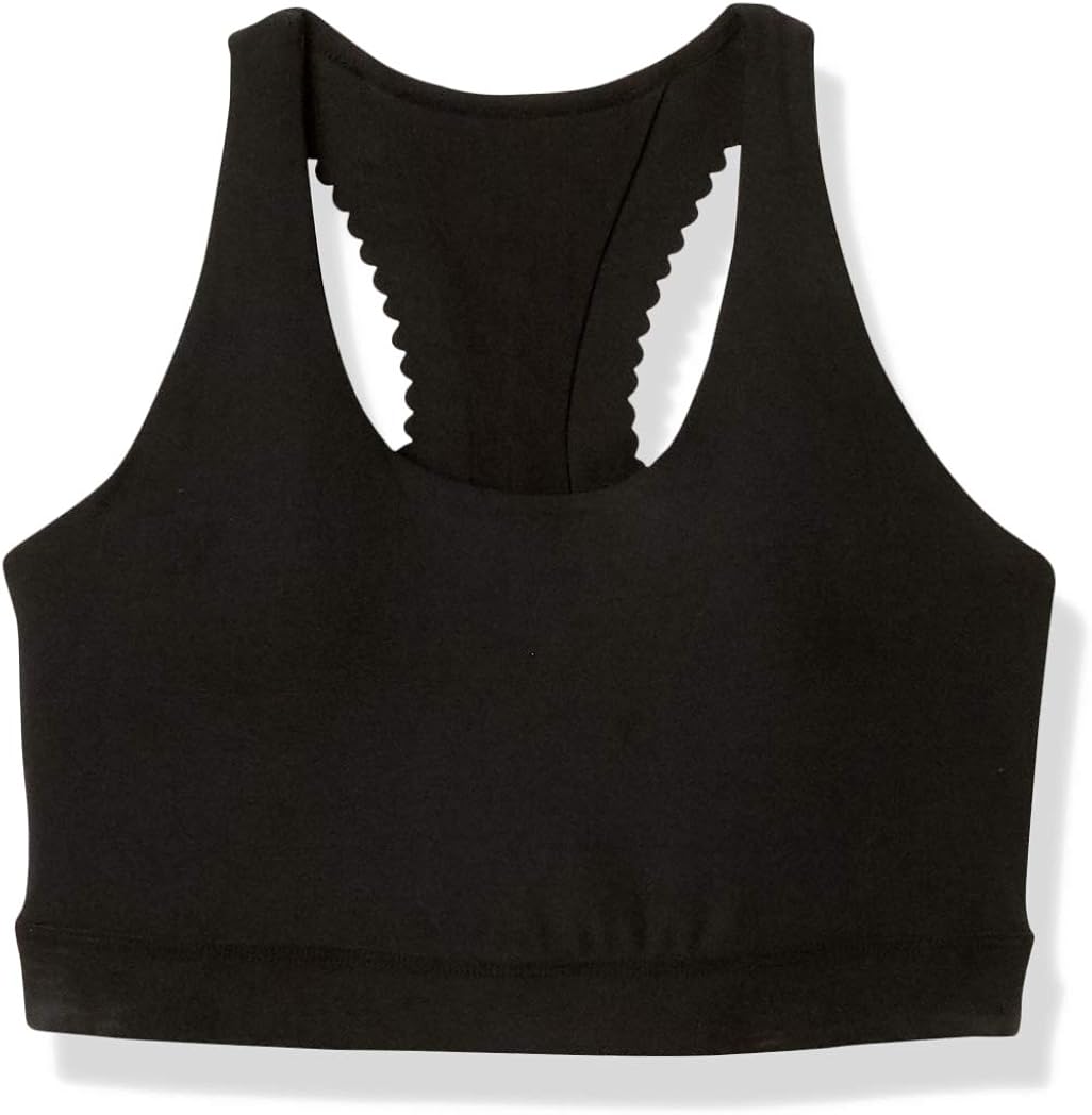  Brand - Core 10 Women's Scallop Racerback Yoga Sports Bra: Clothing