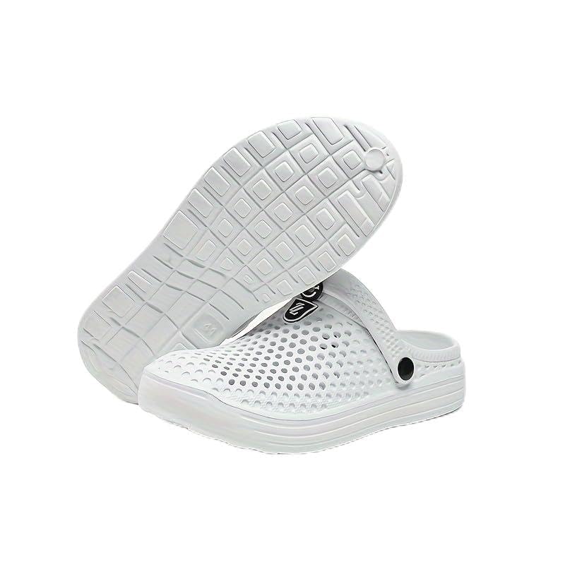 Plus Size Men's Fashion Clogs, Slip-on Closed Toe