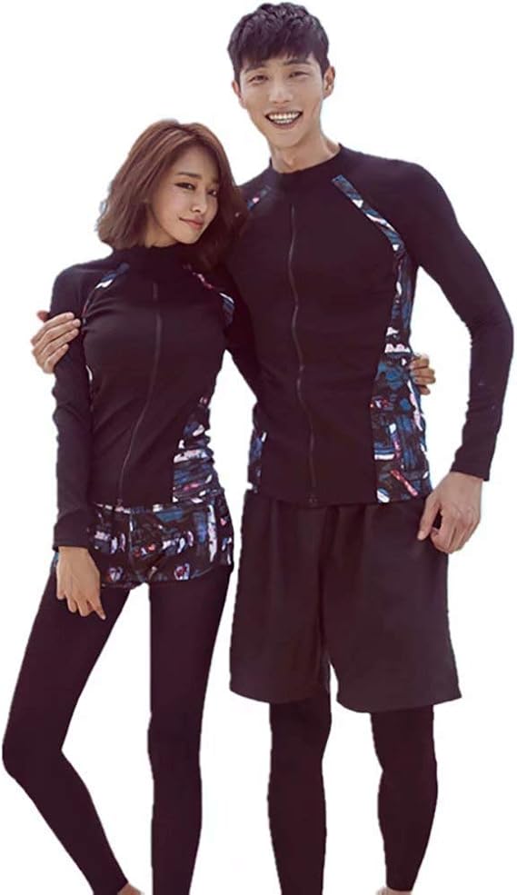 Amazon Co Jp Joint Go 水着 ラッシュガード セット ウェットスーツ ビキニ パンツ 長袖 レディース メンズ 男女兼用 ユニセックス Uvカット 前開き フィットネス スノーケリング サーフィン レギンス ビーチ 夏 服 ファッション小物