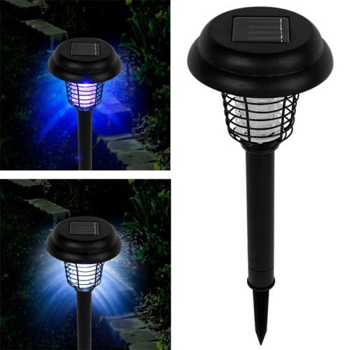 Solar LED And UV Pathway Lighting With Bug Zapper Solar LED And UV Pathway Lighting With Bug Zapper
