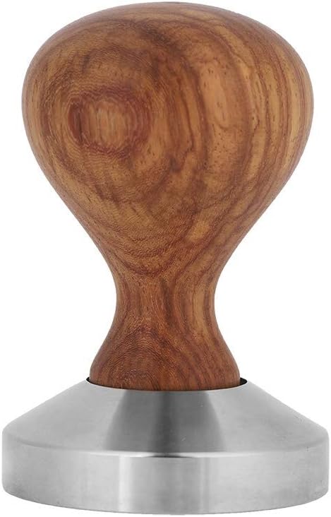 Coffee Tamper, Practical Rosewood Handle Coffee Tamper Espresso Powder (53mm)