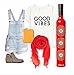 VINRELLA Wine Bottle Umbrella, Umbrellas for Rain- Portable and Compact Umbrella for Travel, Waterproof and Windproof Umbrella, Fun Gift, UV Blocker