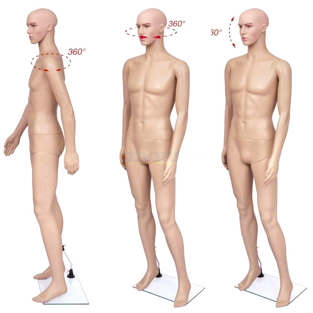 Straight Full Body Mannequin Male For Display For Garment Shop