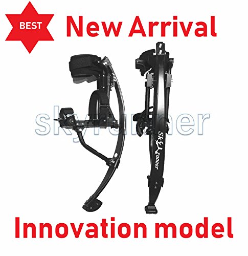 Skyrunner 2018 New Model Jumping Stilts POGO Stilts Kangaroo Shoes Bouncing Spring Stilts Men Women Fitness Exercise Black (Load Weight:90-100KG/198-220LBS)