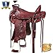 HILASON 15 in Western Horse Wade Saddle Leather Ranch Roping Mahoganythumb 1