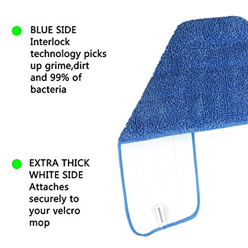 5 Pack Microfiber Spray Mop Replacement Head Damp Mop Cleaning Pad Mop Head Refills Easy Cleaning Mop Head Replacement