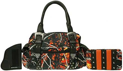 Monte Vista Concealed Carry Purse Wildfire Camouflage Purse and Clutch Wallet