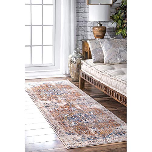 nuLOOM Vintage Ethel Medallion Area Rug, 8' x 10', Ivory Pricepulse