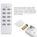 BESTTEN Remote Outlet and Light Socket Combo Set (3 AC Plugs, 2 Lamp Holders, 2 Remotes), Wireless Control Switch ON/OFF, Home Automation Set, ETL Certified, White