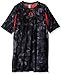 Under Armour Boys' HeatGear Armour Up Printed Fitted Short Sleeve Shirt, Stealth Gray (008)/Risk Red, Youth X-Large