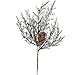 Factory Direct Craft Group of 6 Artificial Winter Snow Covered Pine and Pinecone Embellishing Picks
