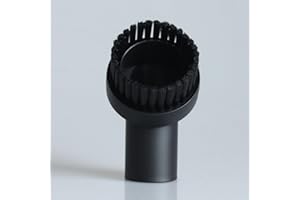 2 Pack 32mm Round Vacuum Cleaner Brush Attachments, Soft Horsehair Dusting Nozzle for Furniture Car Interior Mattress, Rotata