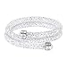 Swarovski Crystaldust Bangle Double (White Large)