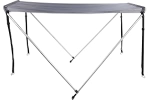 Boat Awning, Lightweight Sun Shelter for Kayak Canoe Dinghy, Aluminum Alloy Rod 210D Oxford Cloth Sunshade for Boat Owners Ca