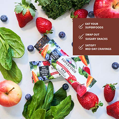 Grown American Superfood Bars 31 Organic Fruits & Vegetables in Every