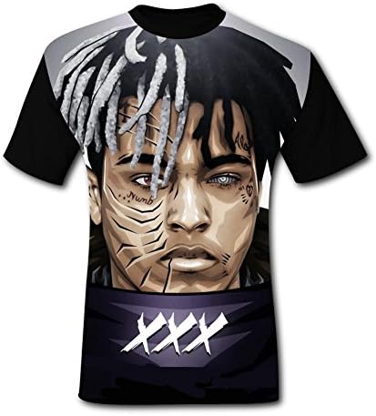 Xxxtentacion Mens Short Sleeve T-Shirt Fashion 3D Shirt