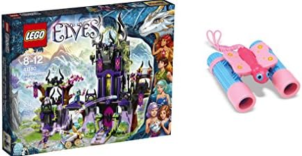 LEGO Elves Ragana's Magic Shadow Castle 1014 Pcs &amp; free Gifts Sunny Patch Bixie Butterfly Binoculars (Colors may vary) Toys
