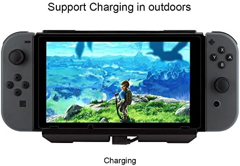 Nintendo Switch Battery Pack Dotca RC07 10000mAh High Capacity Charger Case Backup Battery Pack Portable Power Bank Switch Extended Travel for Nintendo Switch(Black)