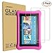Orzero (2 Pack) Tempered Glass Screen Protector Compatible for Amazon Kindle Fire HD 8 Kids Edition 2018, 2017, 9H Bubble-Free (Lifetime Replacement)