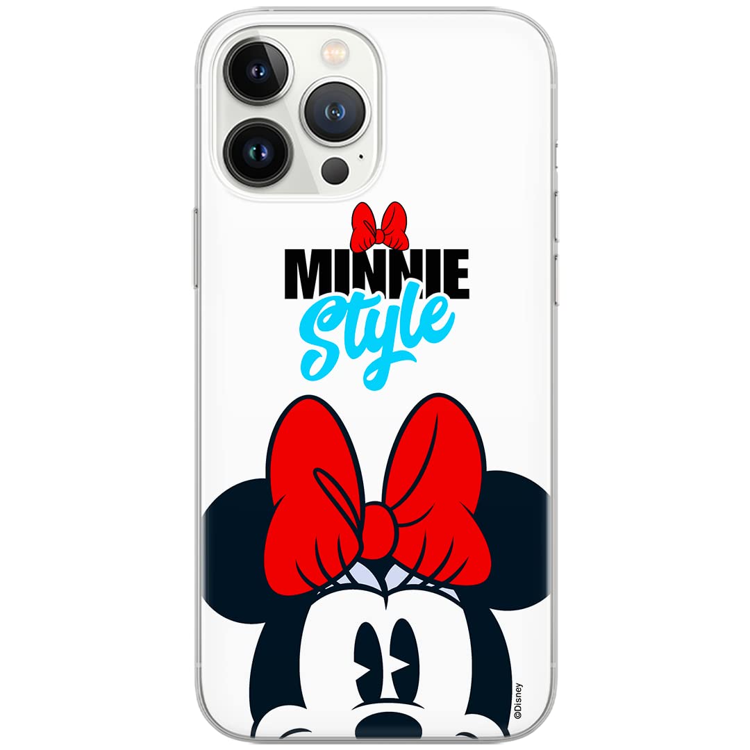 ERT GROUP mobile phone case for iPhone 13 PRO original and officially licensed Disney pattern Minnie 027 optimally adapted to the shape of the mobile phone, case made of TPU