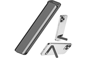 Kinizuxi Cell Phone Kickstand,Vertical and Horizontal Aluminum Phone Stand for Desk,Adjustable Phone Holder Stand for Desk Compatible with iPhone 14/13/12/11Samsung Huawei All Smartphones-Black
