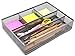 EasyPAG Mesh Collection Desk Drawer Organizer Accessories Tray,Silver