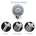 Shower Head, Blusmart 3 Function Handheld Showerhead, High Pressure Rainfull Chrome Finish Head with 60 Inch Stainless Steel Hose, Bathroom Accessories with Bracket, Screws and Teflon Tape