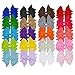 Prohouse Baby Girls Ribbon Hair Bow Clips Barrettes For Girl Teens Kids Babies Toddlers (Swallowtail-bows-40PCS)
