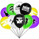 Gaming Party Birthday Balloons With Assorted Colored Latex For Birthday Party Supplies Decoration, Kids Double-side Design 12 Inches 40 Piece