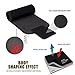 iDofit Waist Trimmer Belt, Sweat Wrap for Fat Burning, Sauna Belt Waist Trainer Stomach Shaper for Women & Men Black