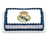 Real Madrid Football Club Logo Edible Cake Image