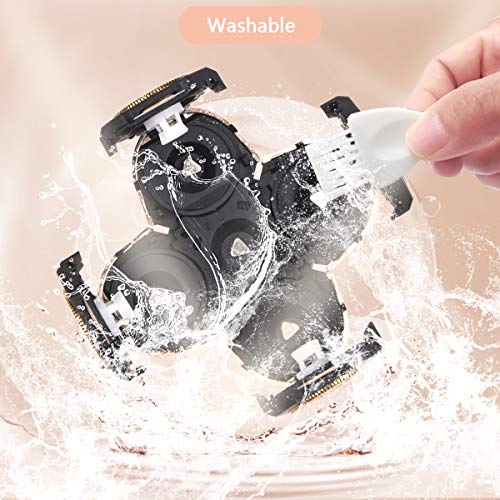 Changoor Hair Removal for Women,USB Rechargeable Women's Painless Hair Remover,Waterproof Electric Shaver for Women's Legs,Face,Lips,Arm,Bikini(Rose Gold) (Gold Rose)