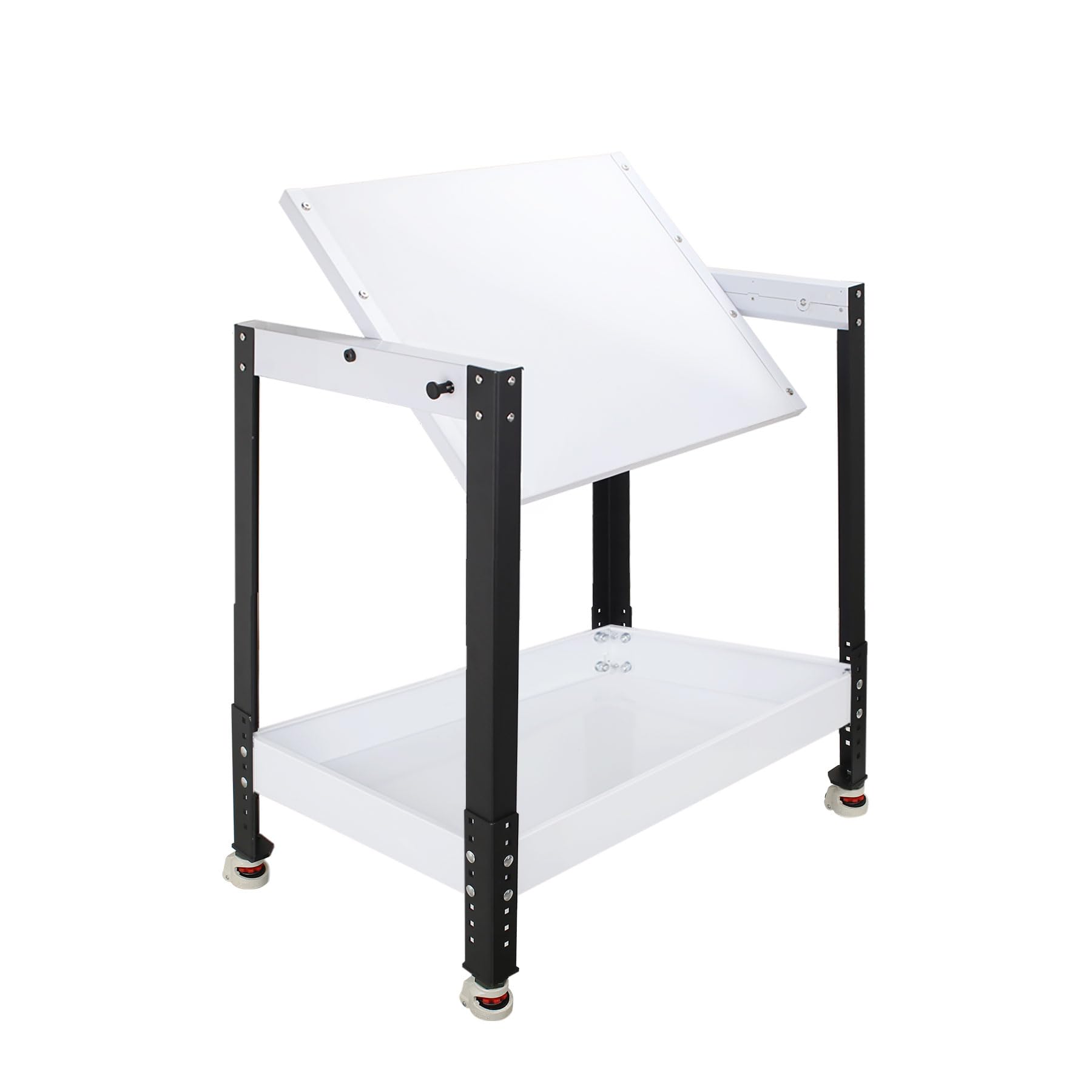 Photo 1 of Sidasu 28.3” x 20.4” Flip Top Tool Stand with Wheels Holds 400 LBS, Flip Top Benchtop Machine Table Adjustable Height, Flipping Stand Workbench