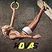 Kovas Gymnastic Rings with Adjustable Straps & Ring Mounts - Home Gym Gymnastics Equipment - Improve Fitness Strength & Balance with Body Weight Training Exercises