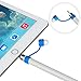 Fintie 3 Pieces Silicone Bundle Compatible with Apple Pencil 1st Generation, Soft Protective Cover Accessories Pencil Cap Holder with Nib Cover, Cable Adapter Tether, Blue