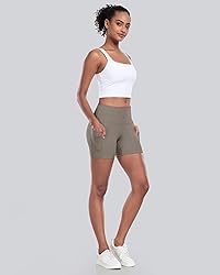 CHRLEISURE Womens Biker Yoga Shorts with