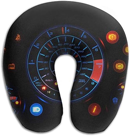 GHEDPO Travel Pillow Neck Speedometer Comfortable U Shaped Pillow Car Airplane