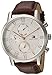 Tommy Hilfiger Men's Sophisticated Sport Stainless Steel Quartz Watch with Leather Strap, Brown, 21 (Model: 1791400)