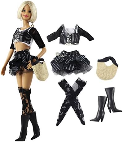 HongShun 1 Set Fashion New Style Casual Wear Clothes Outfit for 11" Barbie Doll