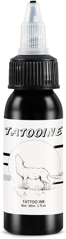 1PC Tattoo Black Color Ink Bottle Pigment for Permanent Body Painting Tattoo Art Supply 30ml
