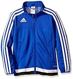 adidas Youth Soccer Tiro 15 Training Jacket, Bold Blue/White/Black, Medium