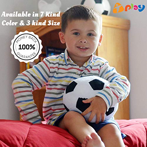 image for Tplay Soccer Ball Pillow Stuffed Fluffy Plush Baby Soccer Ball Soft Du