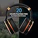 COWIN E8 [Upgraded] Active Noise Cancelling Headphone Bluetooth Headphones with Microphone Hi-Fi Deep Bass Wireless Headphones Over Ear 20 Hour Playtime for Travel/Work/TV/Computer/Phone - Orange