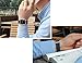 for Apple Watch Band38mm Series 1 Series 2 Series 3,TOROTOP Luxury Navy Genuine Leather Watch Band Strap Replacement Wrist Band with Adapter Clasp for 38mm Apple Watch(38mm-Navy)