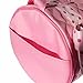 Private Label Girl's Silver Hooks Quilted Nylon Dance Duffle Bag with Polka Dot Bow, Light Pink