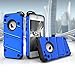 Zizo Bolt Series Compatible with iPhone SE Case Military Grade Drop Tested with Screen Protector Kickstand Holster Belt Clip iPhone 5s Blue Black