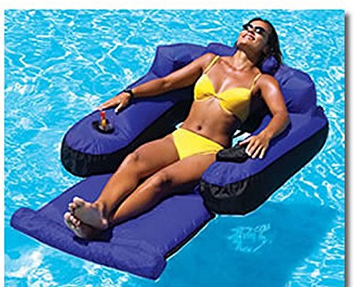 2) New Swimline 9047 Swimming Pool Fabric Inflatable Ultimate Floating Loungers