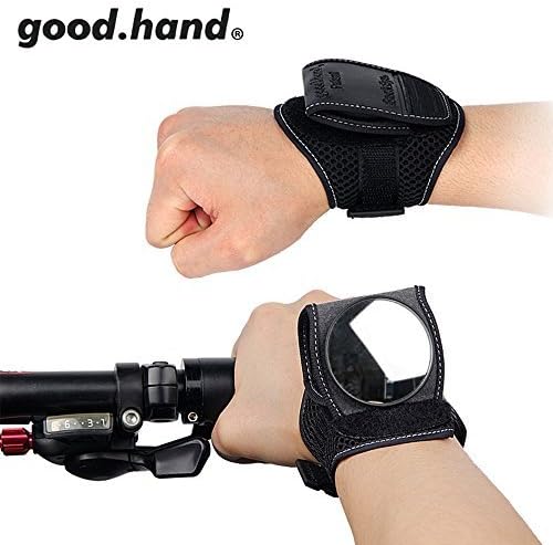 Wellbeing Bike Mirror Wrist Wear Cycling Bicycle Rear View Mirror Wristbands Guards Black Portable Adjustment for Cyclists Mountain Road Bike Riding Accessories Handlebars