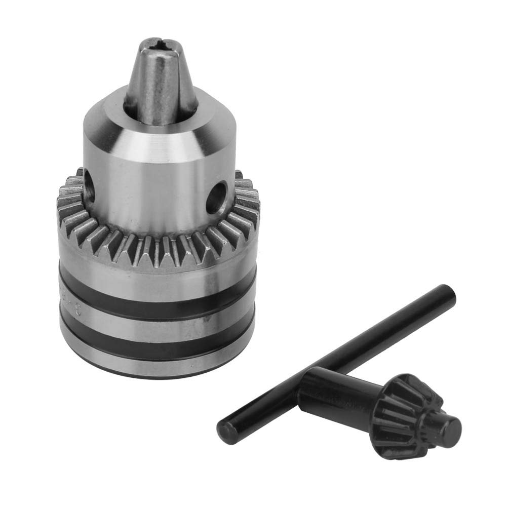 Stainless Steel Key Type Drill Chuck, 3.0-16MM B16 Adapter Milling Tool Kit With Key