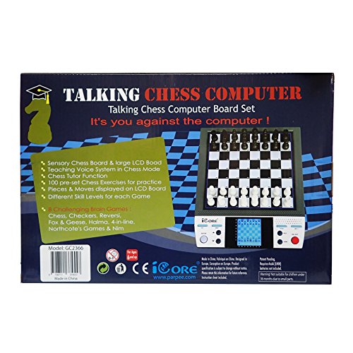 Electronic Talking Chess Board Games with 8 in 1 Talking Computer Chess set for kids adults